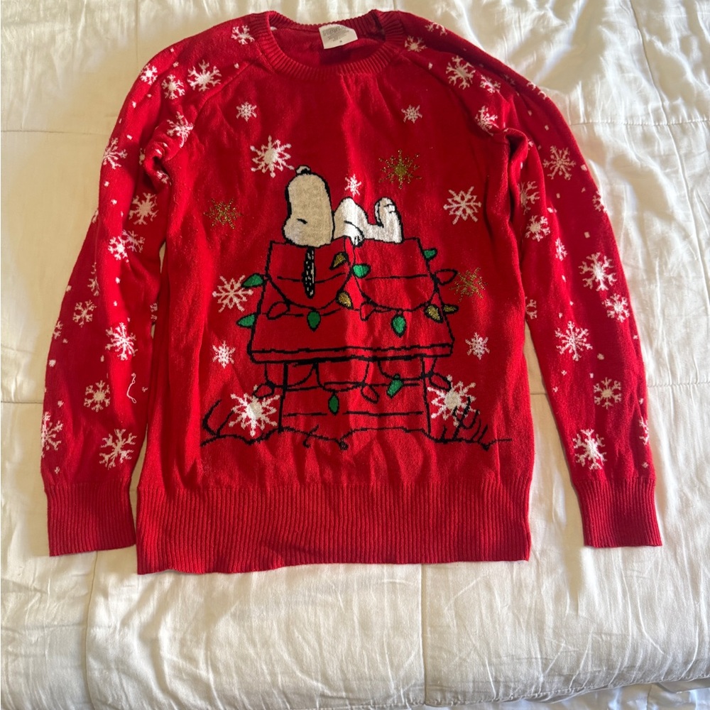 Kohl's Festive Green and Red Crewneck Sweater